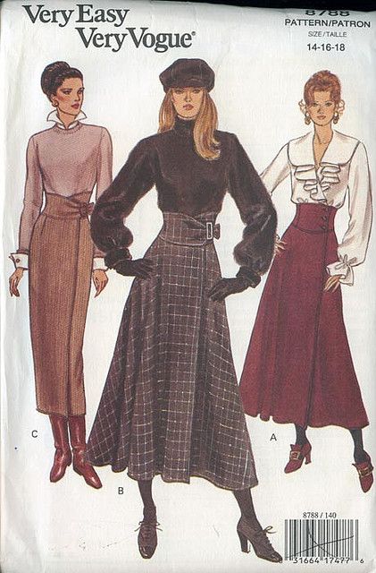 V8788 Look 80s, Design Moda, Vintage Dress Patterns, Vogue Pattern, Vogue Patterns, Fashion Design Drawings, Fashion Design Sketches, Moda Vintage, Vintage Vogue