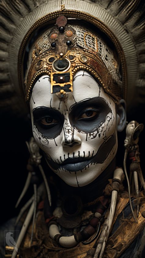 Louisiana Voodoo Aesthetic, Voodoo Aesthetic, Voodoo Mask, Voodoo Makeup, African Voodoo, Voodoo Witch, Voodoo Priest, Voodoo Art, Scary Alien