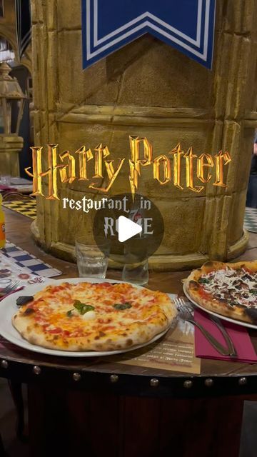 The Glam Gourmand ✨ on Instagram: "📍Incantum, Rome 🇮🇹  We were transported to Hogwarts at this pizza place in Italy! The details of the decor were so accurate and reflected the various films and scenes in the Harry Potter series.  We were surprised at how good the pizzas were - oven baked with fresh ingredients - considering that restaurants which focus on decor tend to lack in the food department, but this was not the case! They had desserts designed as various props like a Golden Snippet chocolate mousse, and a Mandrake tiramisu which came with a pair of earmuffs! If you’re a Potterhead coming to Rome, make sure to add this Harry Potter dining experience to your list 🪄🧙🏼‍♀️  -  #harrypotter #italy #pizza #potterhead #italia #rome #roma #food #foodie #foodphotography #foodstagram #r Harry Potter Pizza, Harry Potter Bar, Harry Potter Travel, Harry Otter, Hotel Food, Places In Italy, Pizza Place, Travel Plan, Travel Spots