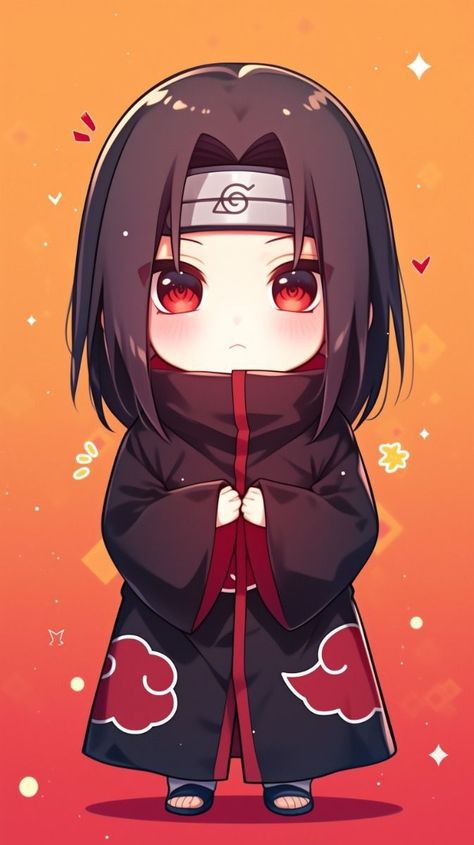 Naruto Characters Chibi, Cute Itachi, Itachi Cute, Itachi Chibi, Chibi Naruto Characters, Chibi Naruto, Naruto Chibi, Solgaleo Pokemon, Dibujos Anime Chibi