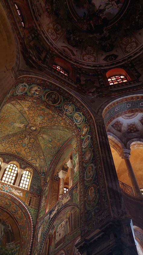 mosaic, italy, art, churce, cathedrala, artwork Ravenna Aesthetic, Ravenna Italy, Sacred Space, Travel Bucket List, Travel Bucket, Bucket List, Italy, Travel