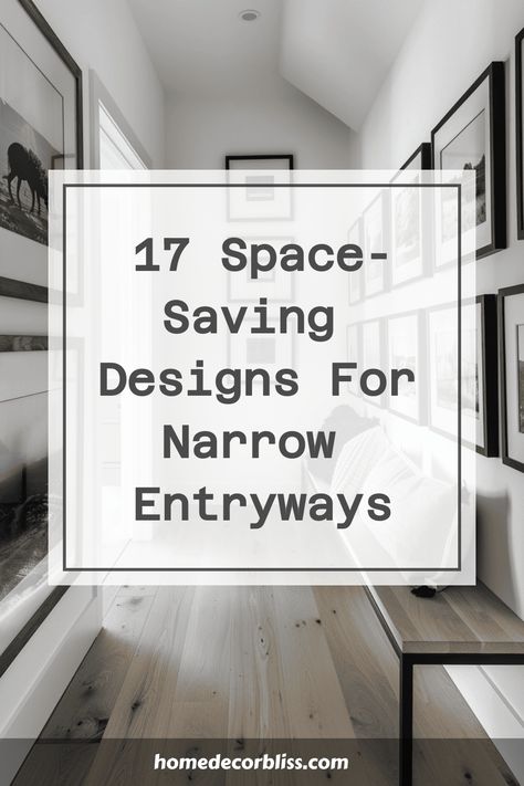 narrow entryway ideas Ideas For Passage Walls, Small Entryway Solutions, Narrow Drop Zone Ideas, Narrow Hallway Furniture, High Traffic Hallway Wall Ideas, Garage Entrance To House Entryway, Very Narrow Entryway Ideas, Square Entrance Hall Ideas, Hall Storage Ideas Narrow Hallways