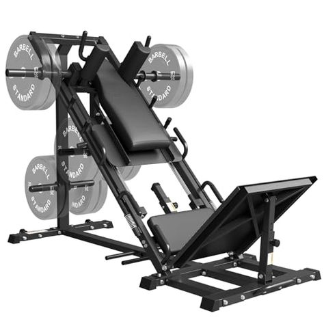 GMWD Leg Press Hack Squat Machine Combo, Leg Exercise Machine with Linear Bearing, 45-Degree Lower Body Special with Weight Storage for Quads, Hamstring, Glutes, Calves, Home Gym Leg Day Equipment Gym Leg Day, Hack Squat Machine, Leg Machine Workout, Hack Squat, Leg Exercise, Leg Press Machine, Squat Machine, Multi Gym, Leg Machines