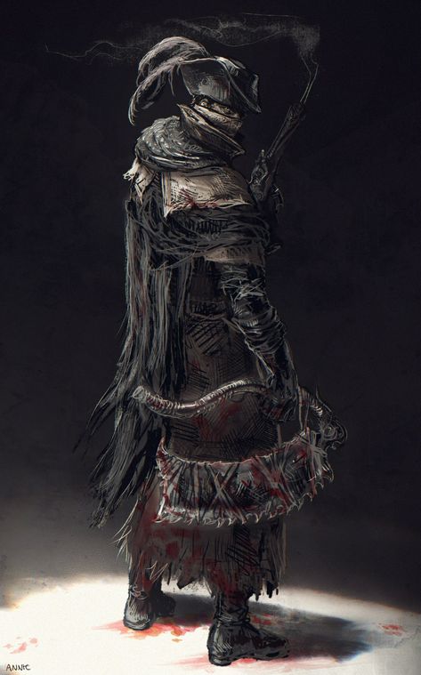 Bloodborne Characters, Old Hunter, Bloodborne Game, Blood Hunter, Bloodborne Art, Old Blood, Soul Game, Dark Souls Art, Roleplay Characters