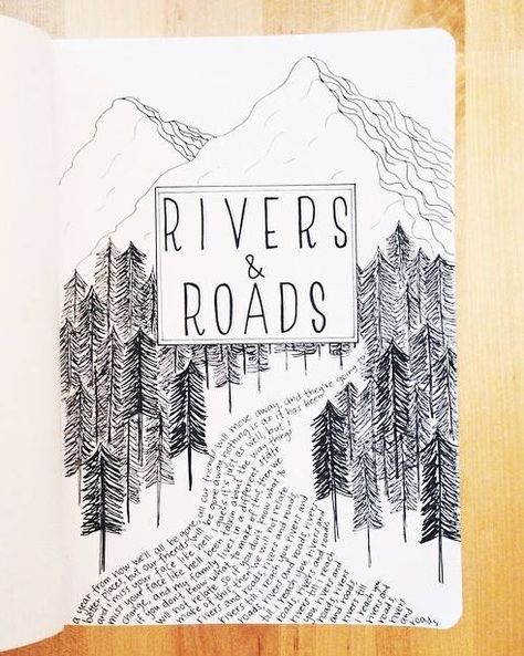 This is beautiful. Rivers and Roads art. {The Head and The Heart} Rivers And Roads Tattoo, Music Quotes Love, Roo Panes, Hey Soul Sister, The Head And The Heart, Head And The Heart, Rivers And Roads, Love Lyrics, Sketchbook Journal