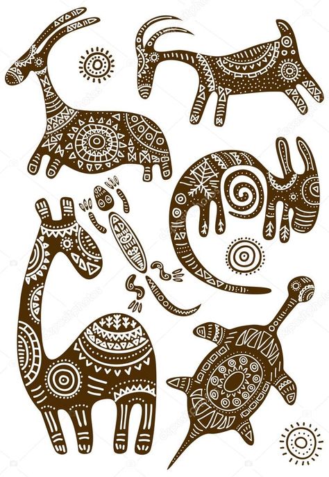 Drawing Patterns, African Pattern Design, Afrique Art, African Paintings, Afrikaanse Kunst, African Art Paintings, Art Premier, Africa Art, Indian Folk Art