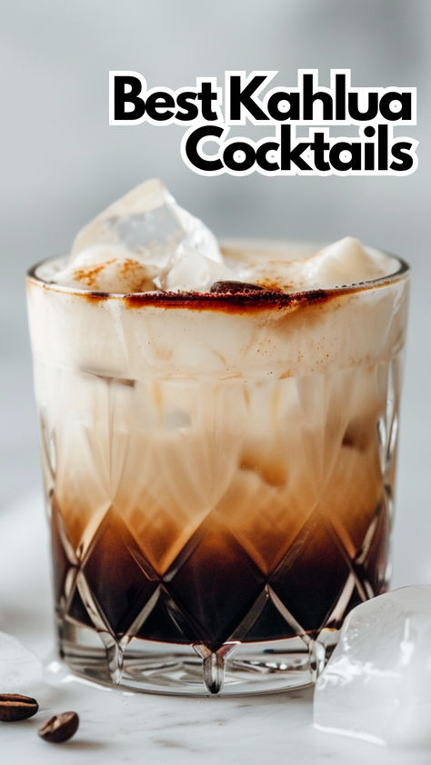 Best Kahlua Cocktails Kahlua Drinks Christmas, Kahlua Cocktail Recipes, Shots With Kahlua, Kailua Drinks, Kalua Drinks, Kaluha Recipes Drinks Cocktails, Kaluah Recipes Cocktails, Kaluha Recipes, Kahlua Cocktails