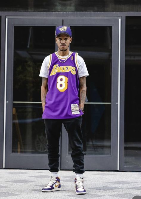 Courtside Outfit Basketball Men, Basketball Jersey Outfit Men, Nba Jersey Outfit Men, Jersey Outfit Men, Nba Jersey Outfit, Throwback Jerseys, Basketball Jersey Outfit, Jersey Fits, Nba Outfit