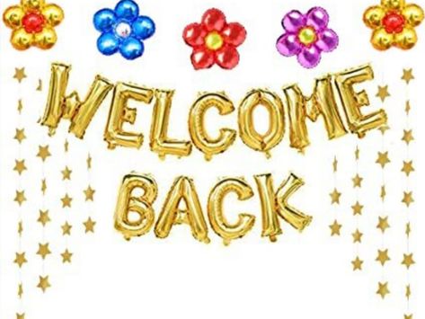 Nearpod - Values Imbibed - A recap Welcome Back To Work Office, Welcome Back Balloons, Welcome Back To Work, First Day Of School Classroom, Welcome Back Banner, Flower Balloons, Welcome Home Decorations, Star Banner, Decorations Balloons