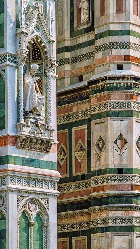 Florence Cathedral, Duomo Florence, Building Aesthetic, Italian Architecture, Sacred Architecture, Church Architecture, Gothic Architecture, Ancient Architecture, Italian Art