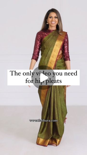 Tia Bhuva on Instagram: "For links to all items in this video, comment “perfect” and we’ll DM them to you💚" Tia Bhuva, Saree Drape, Indian Fashion, Saree, How To Wear, On Instagram, Instagram