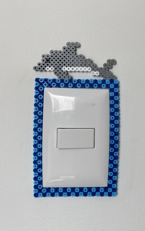 Hama Beads Light Switch Frame, Hammer Beads, Diy Perler Bead Crafts, Melty Beads, Girl’s Room, Diy Perler Beads, Bead Ideas, Switch Covers, Light Switch Covers