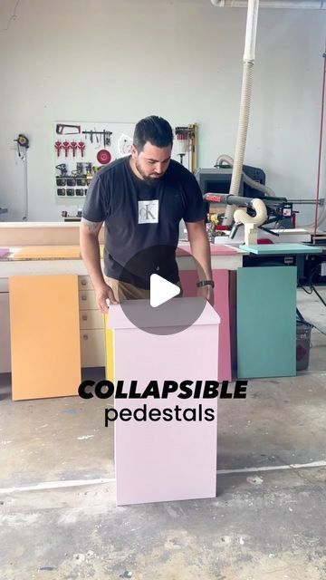 Orisbel Lopez Febles on Instagram: "Collapsible Pedestals ⬇️

For pricing view our Product Catalog (link in bio). Send us a text message to receive a quote 📲

Apululu Designs 
Based in South Florida 🇺🇸
For all inquiries please call or text us
305.988.3004
_
#apululudesigns #woodworking #customwoodwork #woodwork #miamiwood #miamiwoodworker #miamicontractor #miamipartyrental #backdropsforsale #eventprops #partyprops #propsforsale #props #woodprops #pedestals #cylinders" Display Pedestal Ideas, Diy Cylinder Pedestal Stand, Pedestal Decor Ideas, Diy Pedestal Stand, Diy Pedestal, Wood Props, Display Pedestal, Diy Display, Event Props