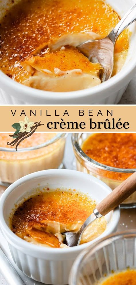 Ultimate Guide to Creme Brulee - Pretty. Simple. Sweet. Smoked Creme Brulee, Vanilla Cream Brulee Recipe, Creme Brulee Recipe Flavored, Creme Brulee Recipe Large Pan, The Best Creme Brulee Recipe, Creme Brulee Without Torch, Creme Brulee Recipe For A Crowd, Classic Creme Brulee Recipe, Fall Creme Brulee Flavors