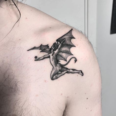 @espen_kroll finally got his Black Sabbath tattoo✨ #blacksabbath #ozzy #doom #blackwork #fineline Doom Metal Tattoo, Ozzy Tattoo Ideas, Black Sabbath Art, Black Sabbath Tattoo, Doom Tattoo, Dainty Tats, Ozzy Tattoo, Metal Tattoos, Fallen Angel Tattoo