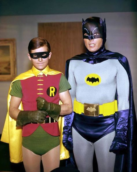 Adam West and Burt Ward. Batman and Robin. Larry Wilcox, Adam West Batman, James Gordon, Batman Tv Show, Burt Ward, Batman 1966, Batman Tv Series, Adam West, Classic Television