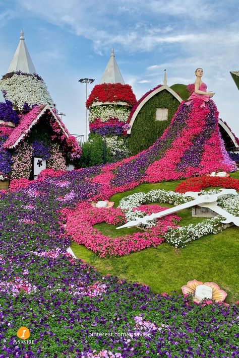 Dubai Safari, Dream Country, Miracle Garden, Dubai Vacation, Dubai Aesthetic, Flower Garden Design, Visit Dubai, Dubai City, Beautiful Plants