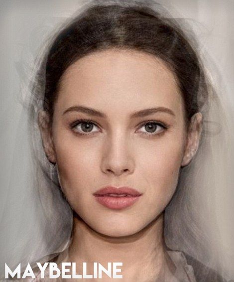 Perfect beauty? Graphic design company Canva has analyzed over 480 models across the food, fashion, beauty, technology industries and averaged them together to create the 'ideal' face for each brand Perfect Female Face, Average Woman, Average Woman Face, Different Face Structures, Perfect Face Woman, Angular Face Woman, Ideal Face, Angelic Face, Female Face Structure