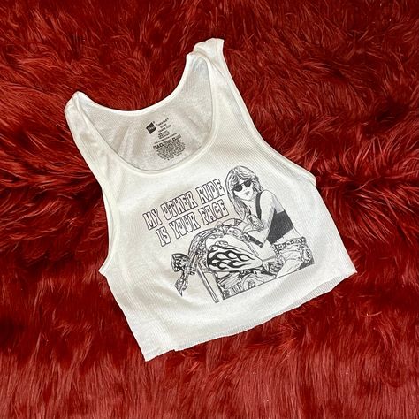 Ribbed Tank with My Other Ride Vintage Inspired Graphic Stagecoach Outfits, Vintage Tanks, Summer Tank Tops, Ribbed Tank, Antique Items, Casual Fits, Graphic Tank, Vintage Inspired, Outfit Inspirations