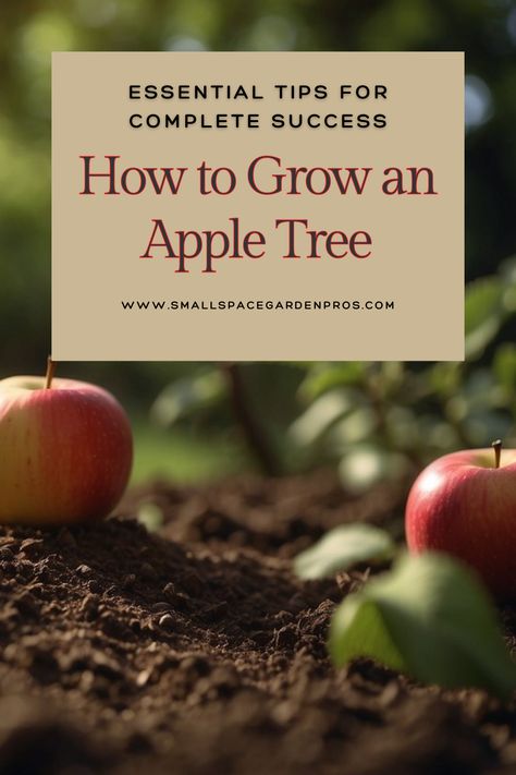 Dreaming of growing your own apple tree? Our guide on how to grow an apple tree offers essential tips for complete success. Learn everything from planting and caring for your tree to ensuring a bountiful harvest. Perfect for aspiring orchardists and home gardeners looking to enjoy fresh, homegrown apples. #AppleTree #GardeningTips #HomeGrown #FruitTrees #Orchard #GardenGuide Planting Apple Trees, Growing Apple Trees, Farm Goals, Apple Tree Care, Apple Tree From Seed, Codling Moth, Baby Apple, Woodland House, Apple Farm