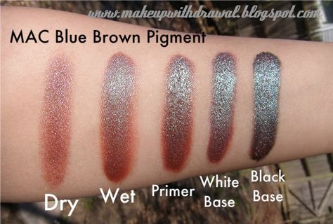 Mac Blue Brown Pigment, Nyx Lipstick Matte, Mac Pigment, Tom Ford Makeup, Chic Makeup, Beautiful Eye Makeup, Eye Makeup Designs, How To Apply Eyeliner, Mac Eyeshadow