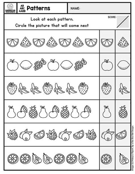 Pattern Worksheets - Superstar Worksheets Pattern For Kindergarten Free Printable, Math Pattern Worksheets For Kindergarten, Sequence Pattern Worksheet, Sequence Worksheets Kindergarten, Kindergarten Pattern Worksheets, Abc Pattern Worksheet Free Printables, Patterns Worksheets For Kindergarten, What Comes Next Pattern Worksheet, Patterns For Preschool Free Printables