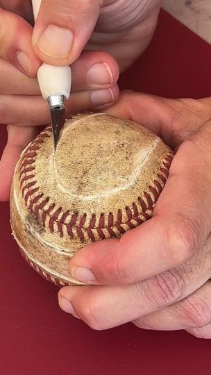 773K views · 12K reactions | Baseball hacks you gotta see #baseball #hacks #diy | By Anything OutdoorsFacebook Baseball Crafts, Leather Crafts, Hacks Diy, Leather Craft, Things To Do, Stitching, Baseball, Leather, Cross Stitching