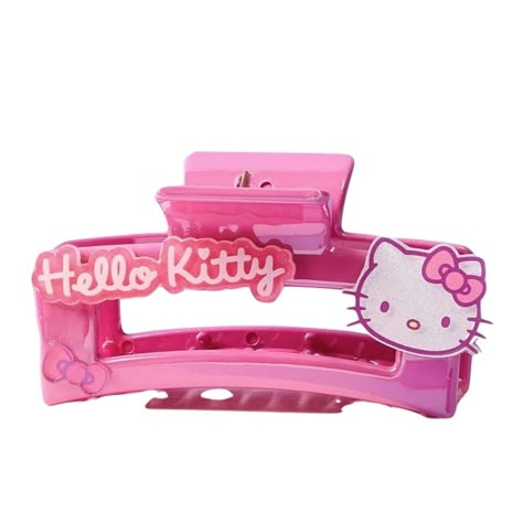 Brand New Hello Kitty Sanrio Pink Hair Clip Large Hair Claw, Holds Hair Secure Hello Kitty Hair Clips, Accessories Hello Kitty, Hello Kitty Room Decor, Hello Kitty Gifts, Hello Kitty Merchandise, Sanrio Pink, Hello Kitty House, Pink Hair Clips, Hello Kitty Makeup