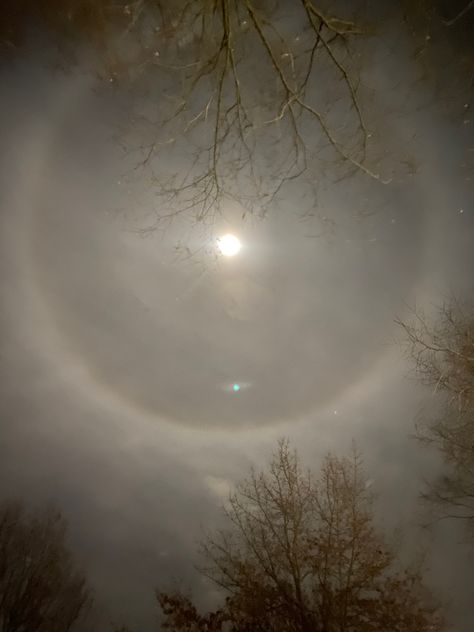 Lunar Halo, Looking Up, Astronomy, Halo, Moon, Quick Saves