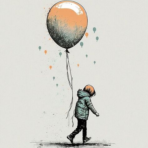 Let It Go Illustration, Redbubble Designs, Let It Go, New Beginnings, A Child, Letting Go, Balloons, Let It Be, Design