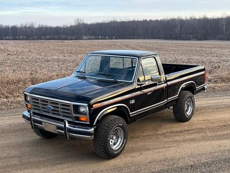 Single Cab Trucks, Vintage Pickup, Black Truck, Through The Decades, Vintage Pickup Trucks, Classic Ford Trucks, Old Pickup Trucks, Classic Pickup Trucks, Ford Pickup Trucks