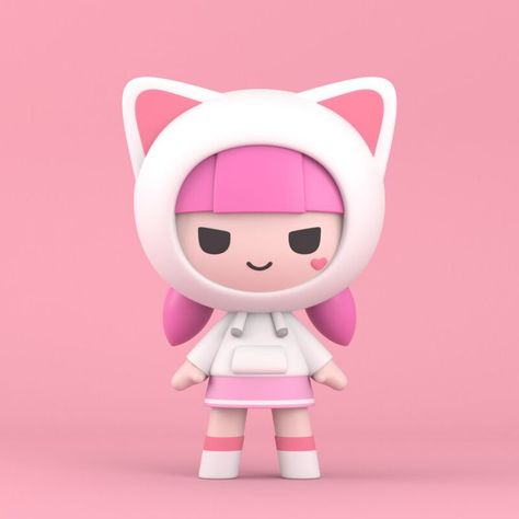 Hong Soonsang, 3d Karakter, Pop Characters, Perspective Drawing Lessons, Page Layout Design, 3d Figures, Cyberpunk Girl, Character Graphic, Cute Animal Drawings Kawaii