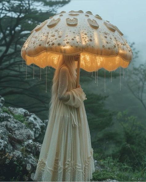 Mushroom Cap Hat, Mushroom Dress Design, Mushroom Umbrella Diy, Pink Mushroom Hat, Adult Mushroom Costume, Mushroom Witch Aesthetic, Mushroom Inspired Outfits, Ren Fair Fairy Costume, Mushroom Costume Ideas