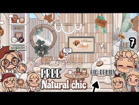 NEW FREE NATURAL CHIC HOUSE MAKER For BIG FAMILY Of 7🍂AVATAR WORLD House Ideas✨ [FALL House Design] - YouTube