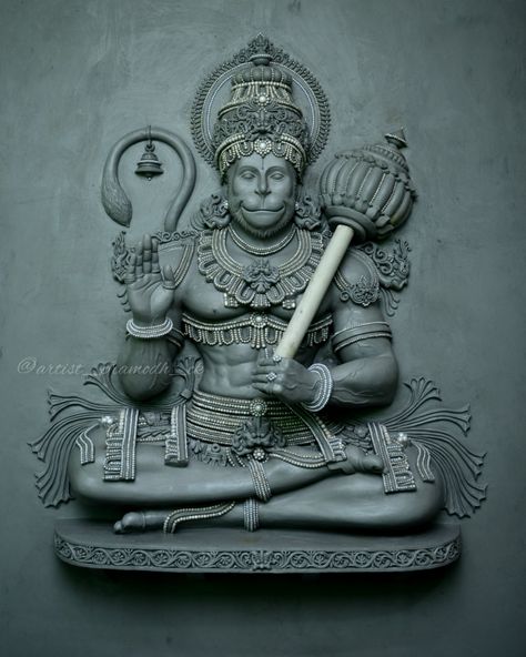 Hoysala Architecture, Hanuman Murti, Hanuman Tattoo, God Venkateswara Images Hd Wallpaper, Mural Art Design, Hanuman Ji Wallpapers, Hanuman Hd Wallpaper, Hanuman Photos, Lord Hanuman Wallpapers