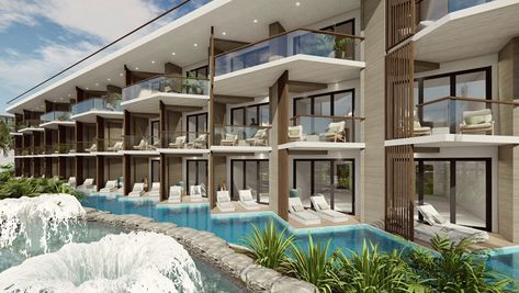 Best Hotels division plans a resort in Punta Cana later this year: Travel Weekly Hotels Exterior, Hotel Villa, Resort Exterior, Pool Resort, Hotel Resort, Modern Resort Design, Beach Resort Architecture, Caribbean Architecture, Beach Hotel