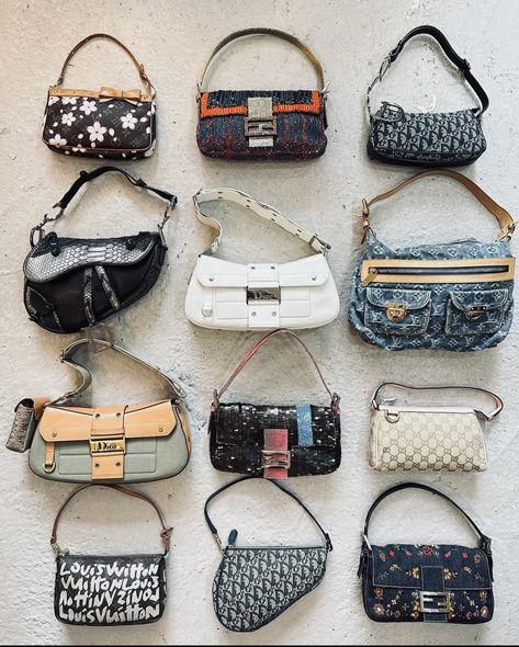 @designerpick Mini Purse Aesthetic, 2000s Purse, 2000s Bags, Iconic 2000s, Purse Aesthetic, Vintage Designer Bags, My Style Bags, Women's Bags By Style, Vintage Purses