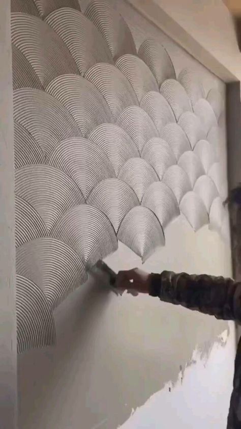 Diy Wall Design, House Wall Design, Wall Painting Techniques, Wall Texture Design, Paint Design, Wall Paint Designs, Wall Decor Design, Interior Wall Design, Scrap Metal