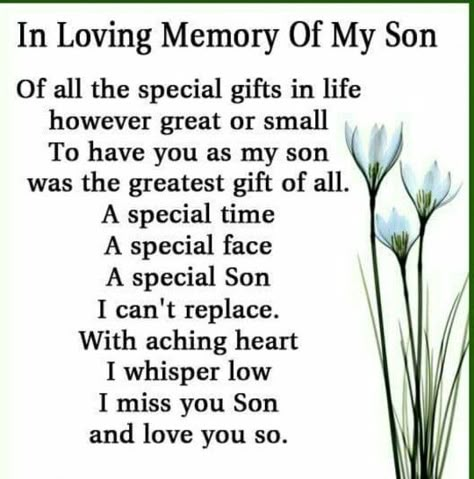 In Loving Memory Of My Son Lost Of Son, In Loving Memory Of My Son, In Memory Of Son, Lost Of A Son, Losing A Son Quotes Mom, Loss Of A Son, Poem For My Son, Mothers Love For Her Son, Son Poems