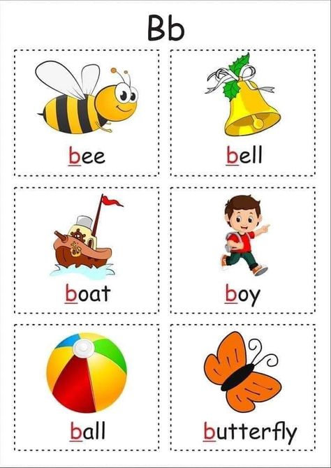 Letter B Pictures, Kids Learning Alphabet, Jolly Phonics Activities, Alphabet Flash Cards Printable, Alphabet Crafts Preschool, Alphabet Worksheets Kindergarten, Alphabet Phonics, Kids Worksheets Preschool, Alphabet Worksheets Preschool