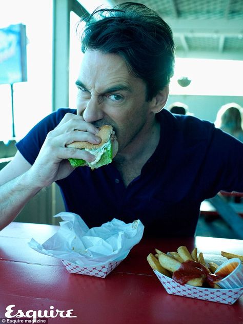 I totally would eat a burger outta that mouth. Or well, just eat a burger. #fattyfatty2x4 John Hamm, Esquire Uk, Don Draper, Jon Hamm, Esquire Magazine, Ryan Gosling, Man Crush, Mad Men, Beautiful People