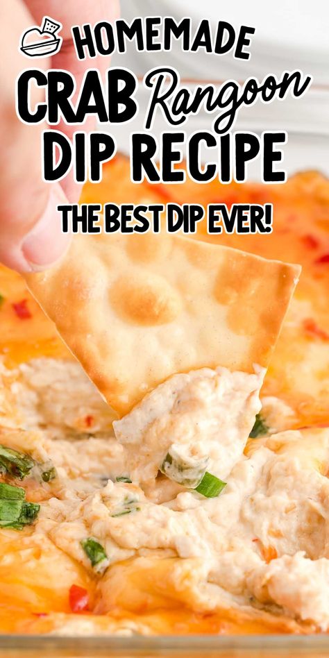 Crab Rangoon Dip Recipe, Rangoon Dip, Best Dip, Crab Rangoon Dip, Creamy Crab, Cheesy Dip, Easy Lunch Ideas, Crab Rangoon, Chinese Takeout