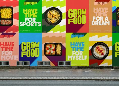 Grow Food Brand Identity :: Behance Food Brand Identity, Food Work, Grow Food, Publicidad Creativa, Food Branding, Food Graphic Design, Food Projects, Food Poster Design, Visual Identity Design