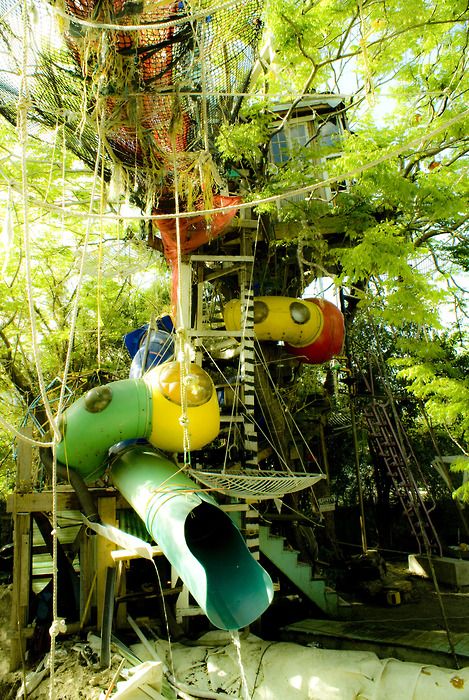 Ultimate tree house. Miejski Survival, Modern Tree House, Cool Tree Houses, Outdoor Play Area, Tree House Designs, Dream House Decor, Play Area, Pretty Places, Outdoor Play