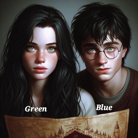 Harry Potter Sister, Snape Face, Theo Riddle, The Marauders Map, Fantastic Beasts Book, Fem Harry Potter, Harry Potter Twins, Fem Harry, Dark Harry