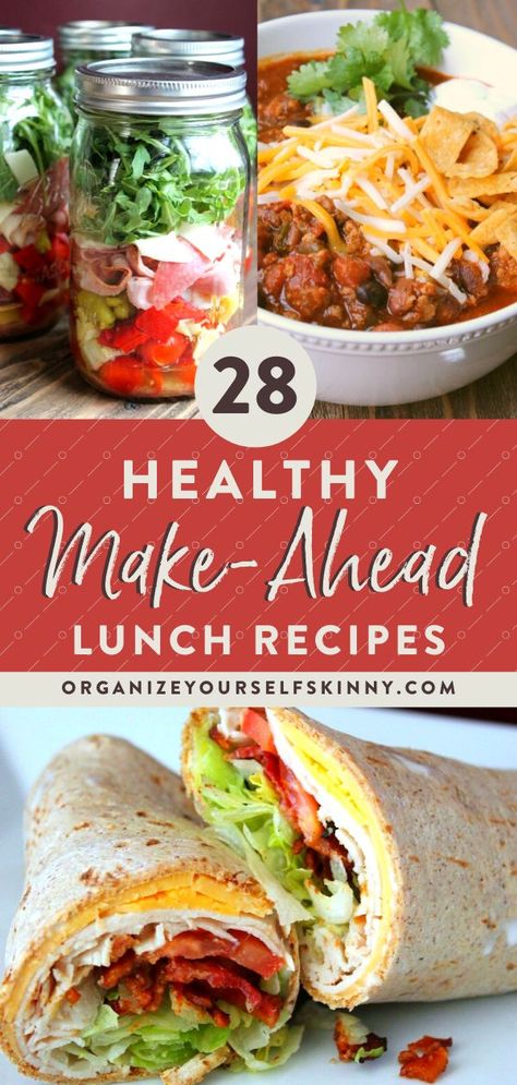 Healthy Make Ahead Lunch, Make Ahead Lunch, Meal Prep Lunch, Prep Lunch, Healthy Meal Ideas, Healthy Lunch Meal Prep, Easy Healthy Lunches, Make Ahead Lunches, Prepped Lunches