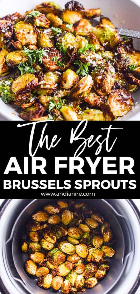 Air Fryer Brussel Sprouts, Air Fryer Brussels Sprouts, Brussel Sprout Recipes Roasted, The Best Air Fryer, Recipes Air Fryer, Best Air Fryer, Air Fryer Oven Recipes, Air Fry Recipes, Sprout Recipes