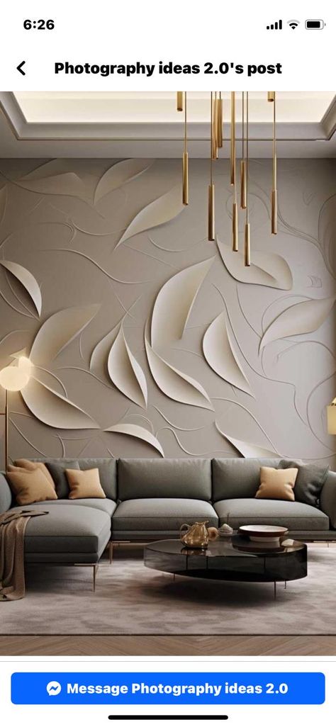 Wall Penal, Wall Paint Ideas, Wall Painting Ideas, Stone Wall Design, Latest Living Room Designs, Bedroom Interior Design Luxury, Wall Panel Design, Wall Texture Design, Hall Interior