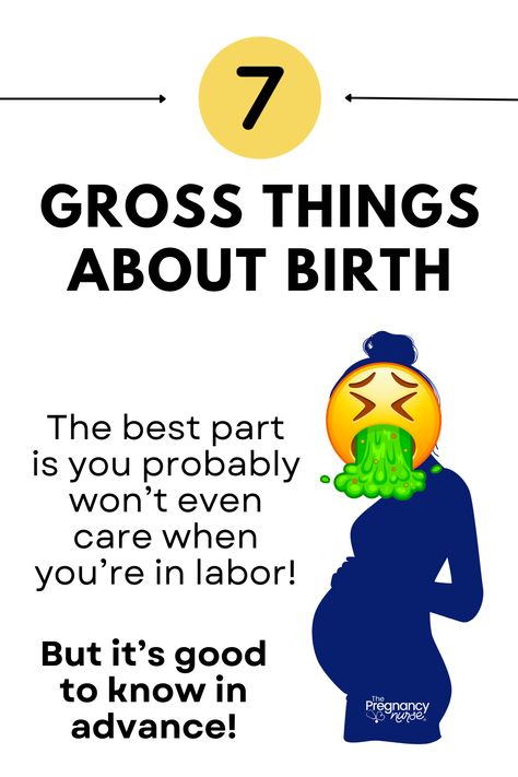 Childbirth seems pretty magical. You create a human and it magically appears on your chest… but in reality there are some pretty gross things that can happen around childbirth. So, let’s talk about it. Oh, and stay tuned for #7 because I actually think it’s one of the weirdest grossest things, but no one talks about it. Labor Stretches Third Trimester, Yoga For Pregnant Women First Trimester, I Need To Pee, Meditation For Pregnant Women, Giant Pregnant Belly, Amniotic Fluid, Delivery Nurse Gifts, Prenatal Classes, Stages Of Labor