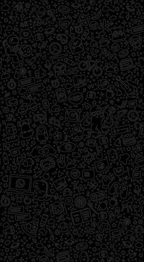 Iphone Whatsapp Chat Wallpaper, Whatsapp Wallpaper Backgrounds Black, Whatsapp Black Wallpaper, Walpaper Chat Wa Iphone Ios, Chat Wallpaper Whatsapp Iphone Black, Wallpaper Whatsapp Iphone Aesthetic, Whatsapp Wallpaper Backgrounds Iphone, Dark Mode Wallpaper Iphone, Doodle Black Background